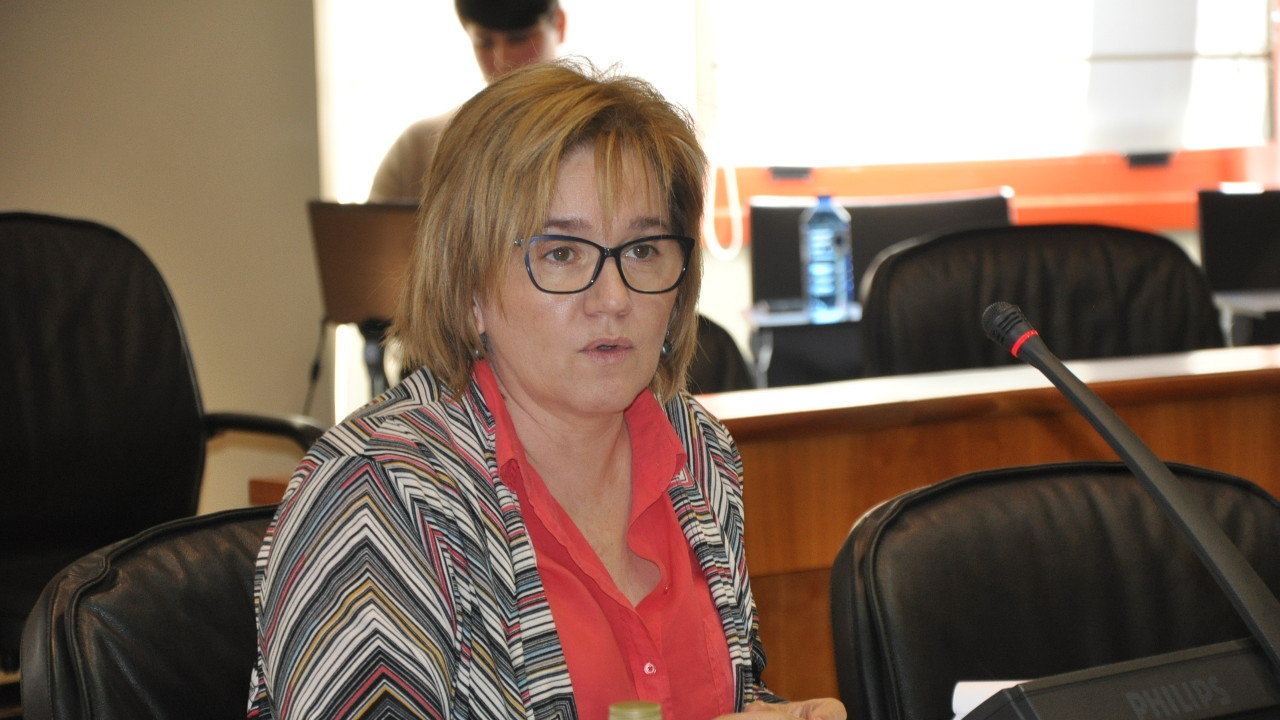 Montse Prado na Comisión de Pesca