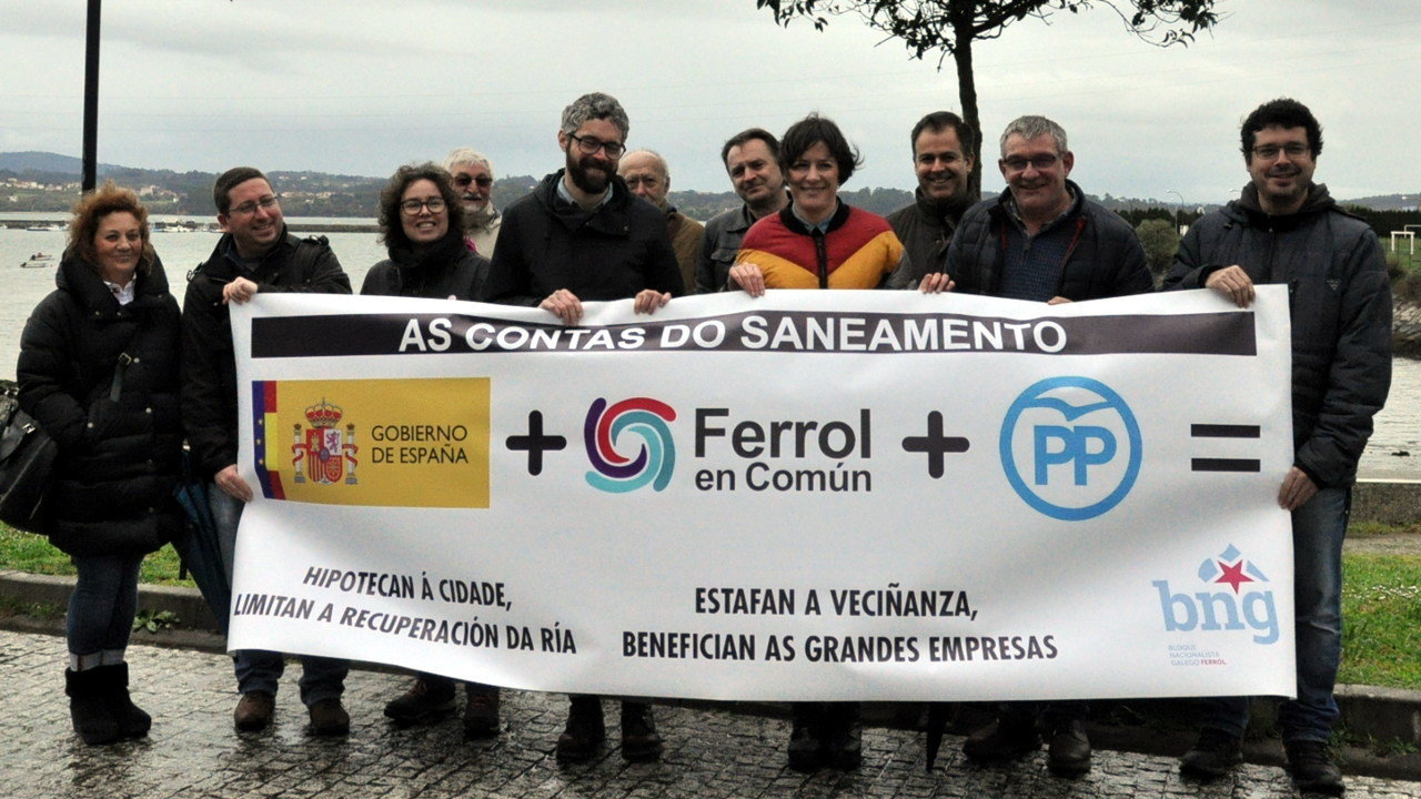 Ana Pontón co Grupo Municipal de Ferrol