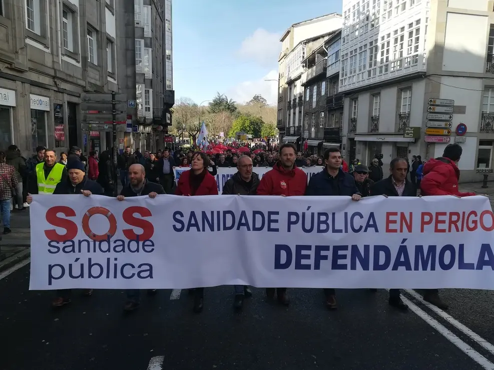 Manifestaci&oacute;n defensa sanidade p&uacute;blica 2