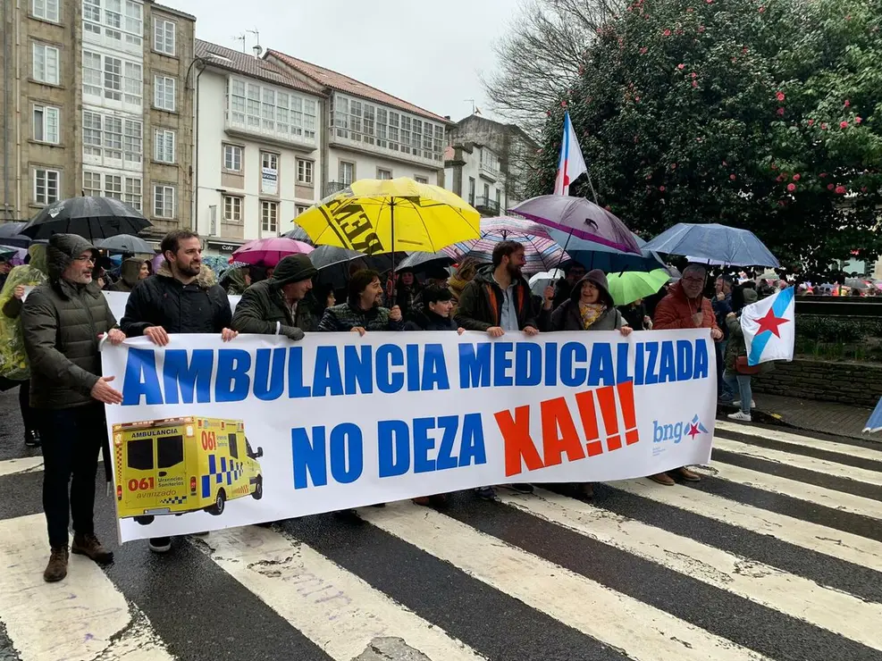 Manifestaci&oacute;n en defensa da sanidade p&uacute;blica