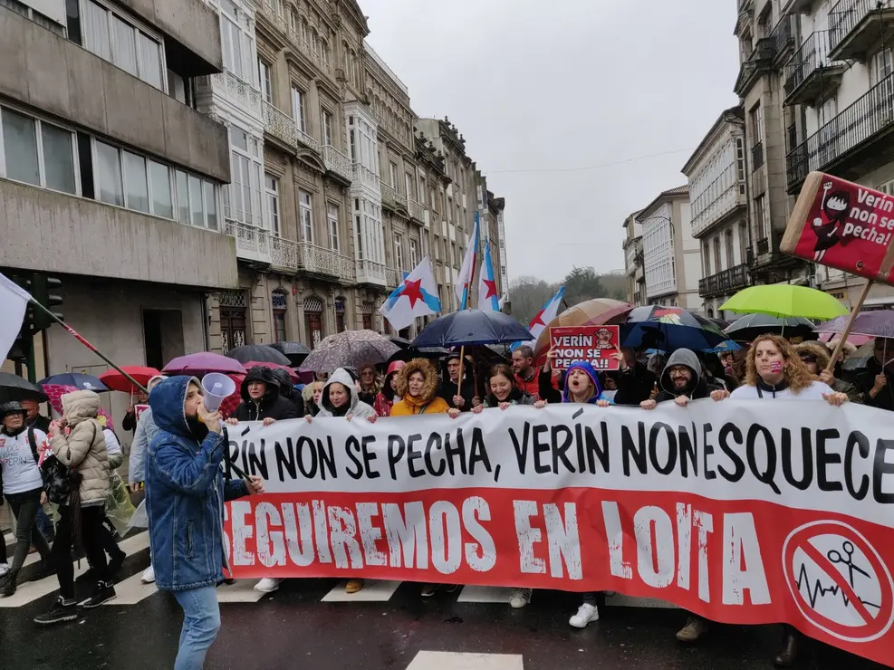 Manifestaci&oacute;n en defensa da sanidade p&uacute;blica