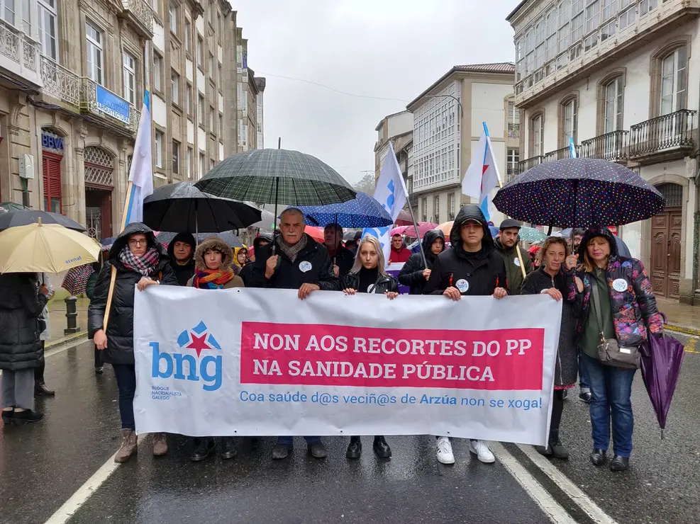 Manifestaci&oacute;n en defensa da sanidade p&uacute;blica