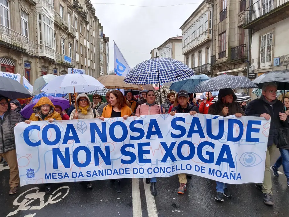 Manifestaci&oacute;n en defensa da sanidade p&uacute;blica