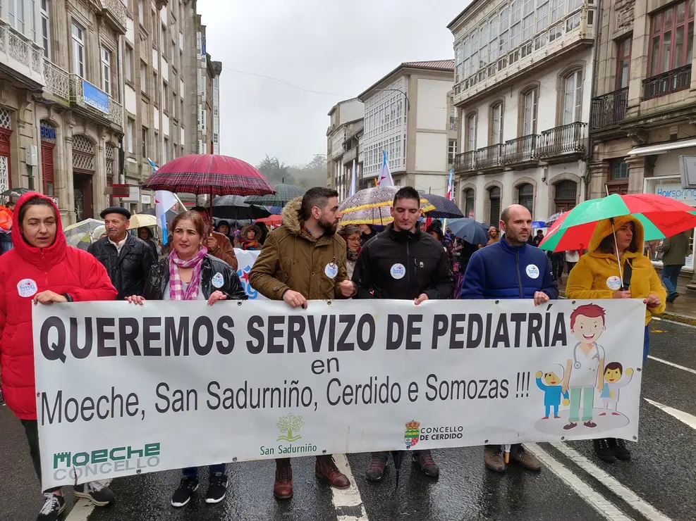 Manifestaci&oacute;n en defensa da sanidade p&uacute;blica