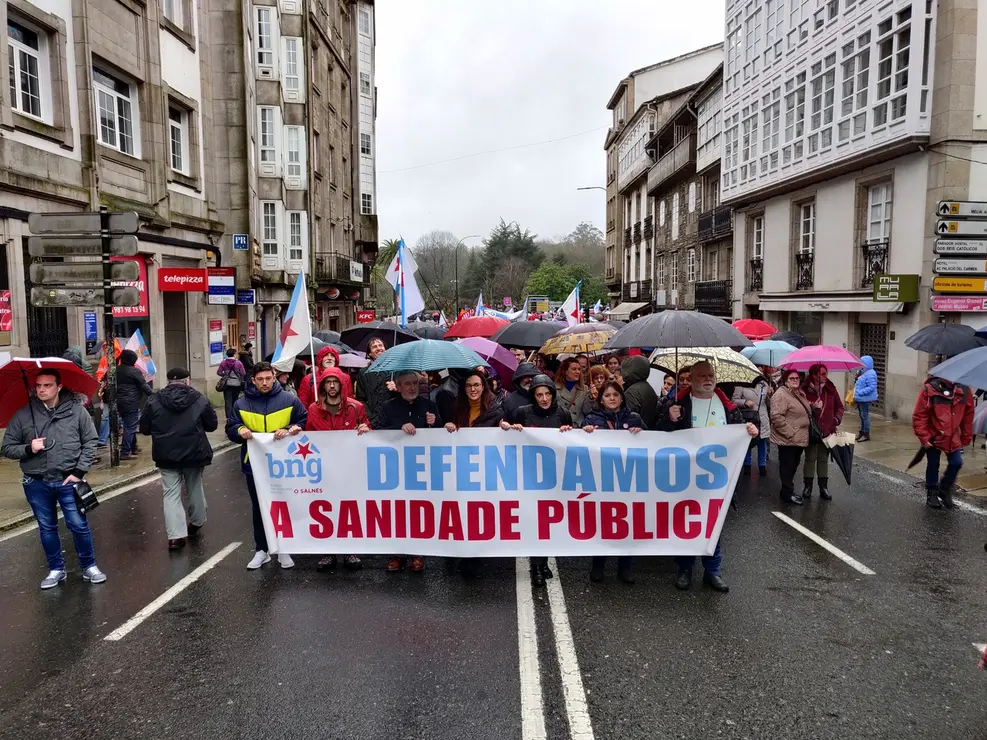 Manifestaci&oacute;n en defensa da sanidade p&uacute;blica