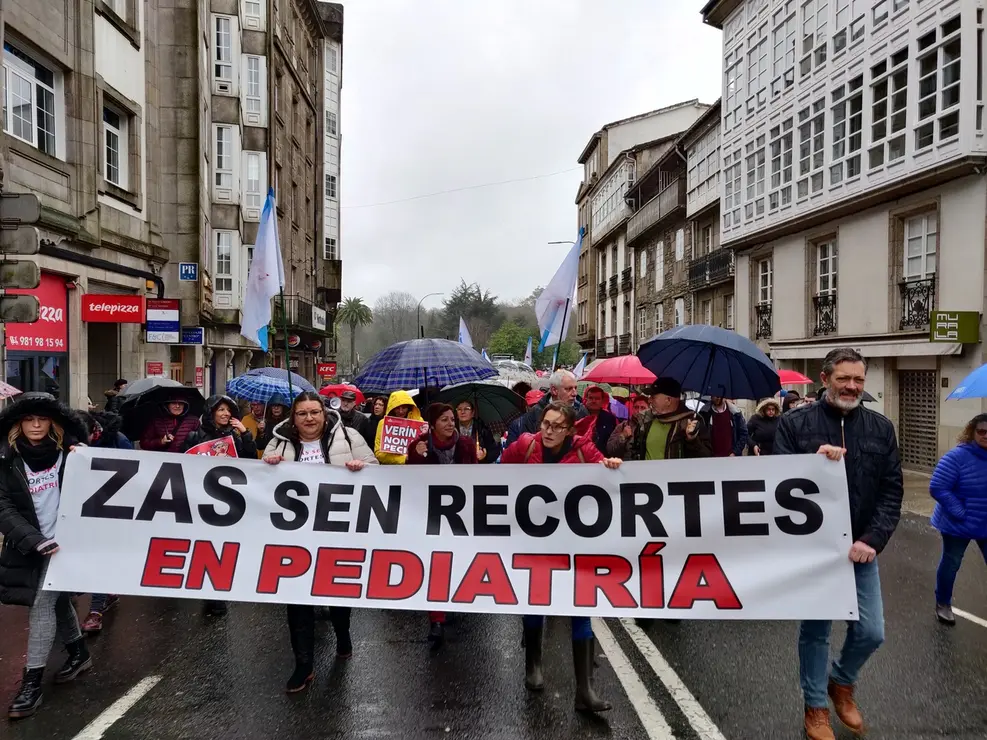 Manifestaci&oacute;n en defensa da sanidade p&uacute;blica