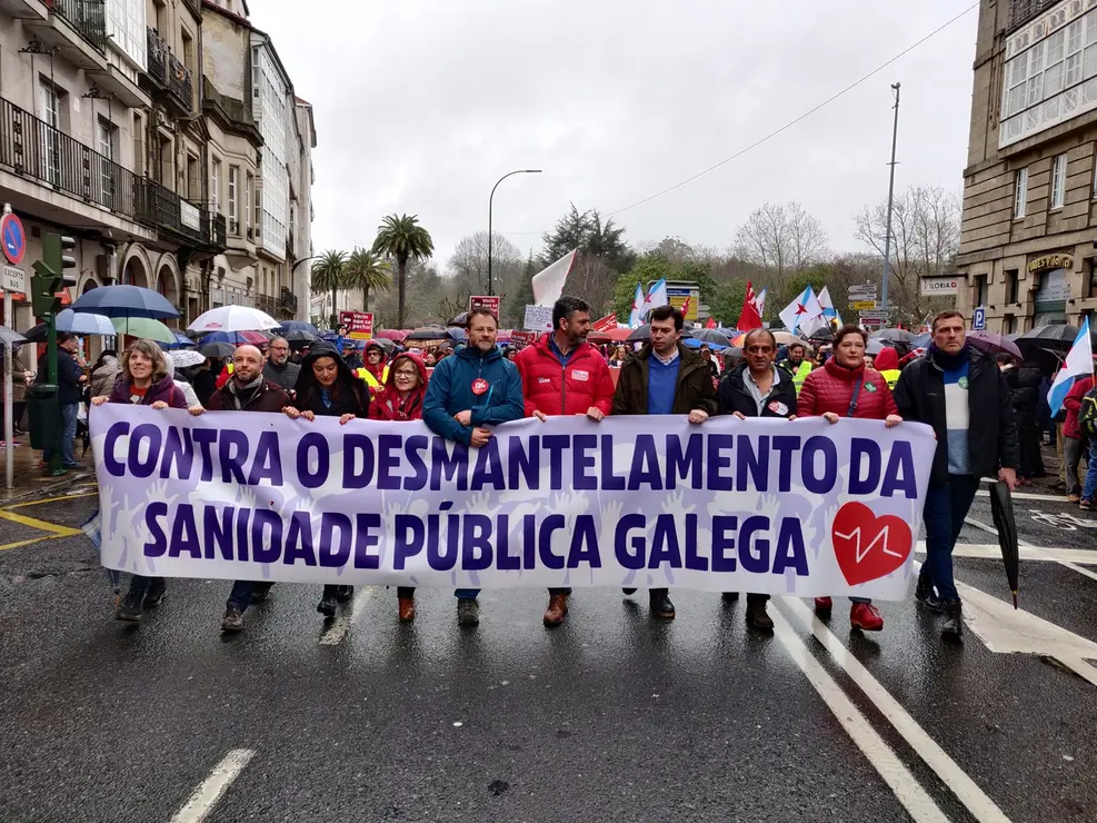 Manifestaci&oacute;n en defensa da sanidade p&uacute;blica