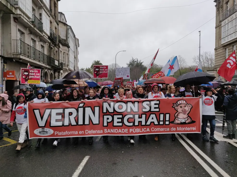 Manifestaci&oacute;n en defensa da sanidade p&uacute;blica