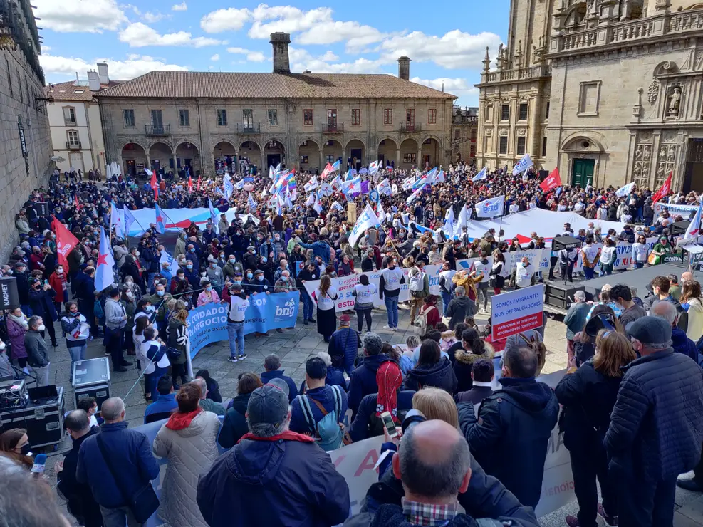 Manifestaci&oacute;n contra a suba dos prezos e o empobrecemento social