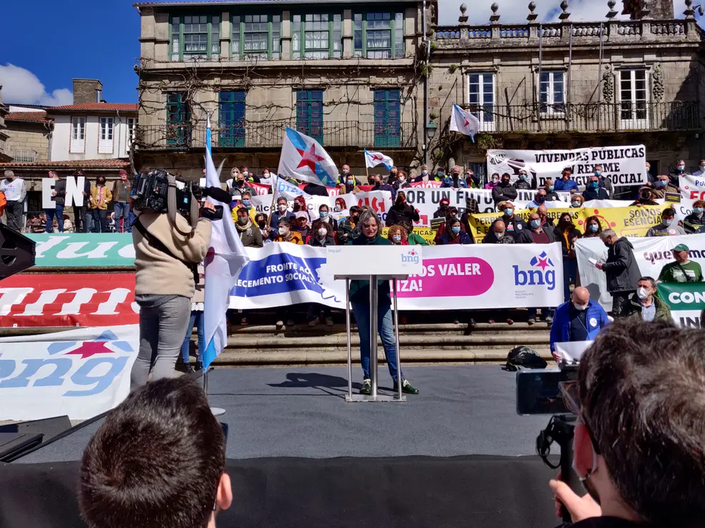 Manifestaci&oacute;n contra a suba dos prezos e o empobrecemento social
