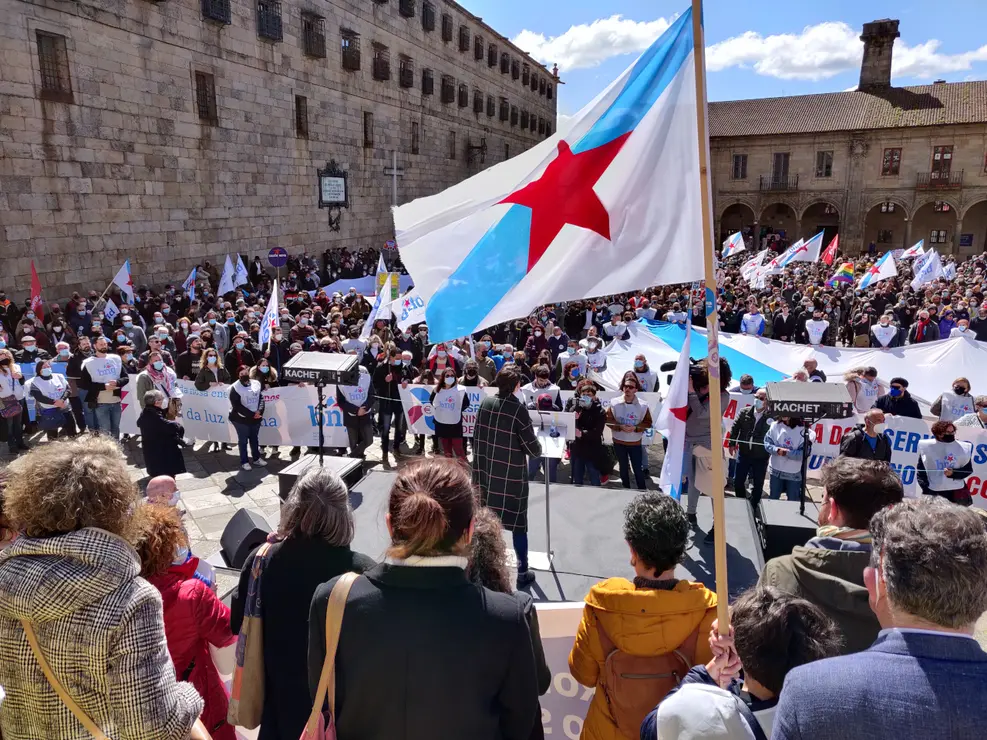 Manifestaci&oacute;n contra a suba dos prezos e o empobrecemento social