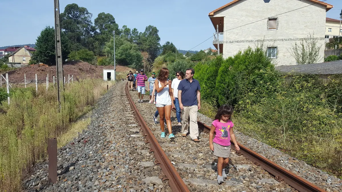 Antiga v&iacute;a do tren entre Paredes e Arcade