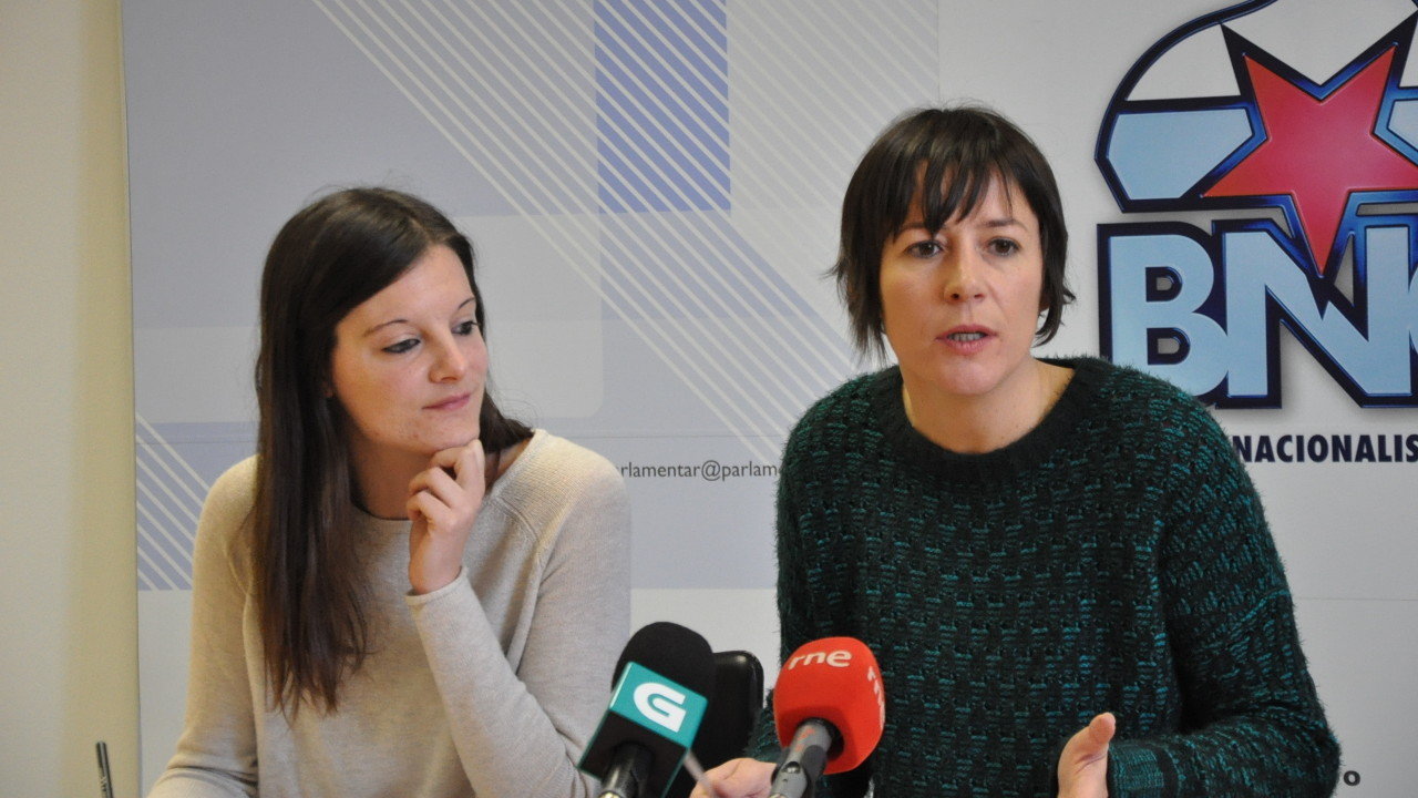 Ana Pontón e Olalla Rodil comparecencia ante os medios de comunicación