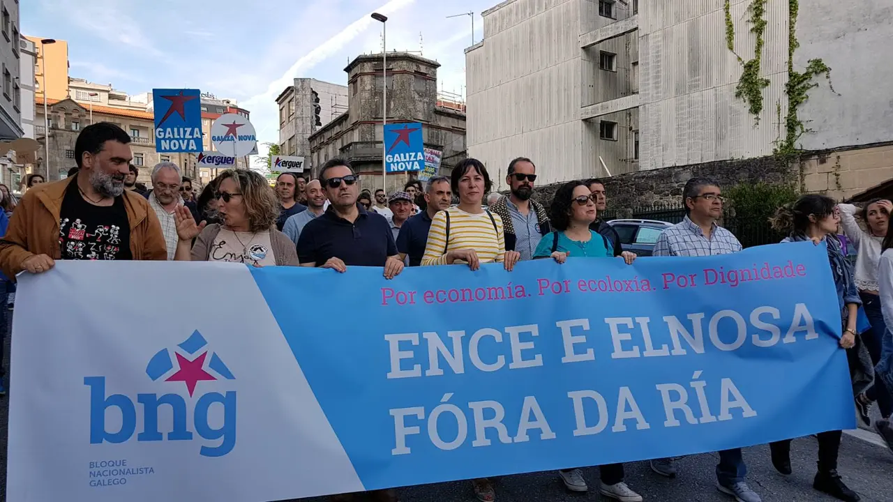 Manifestaci&oacute;n contra ENCE