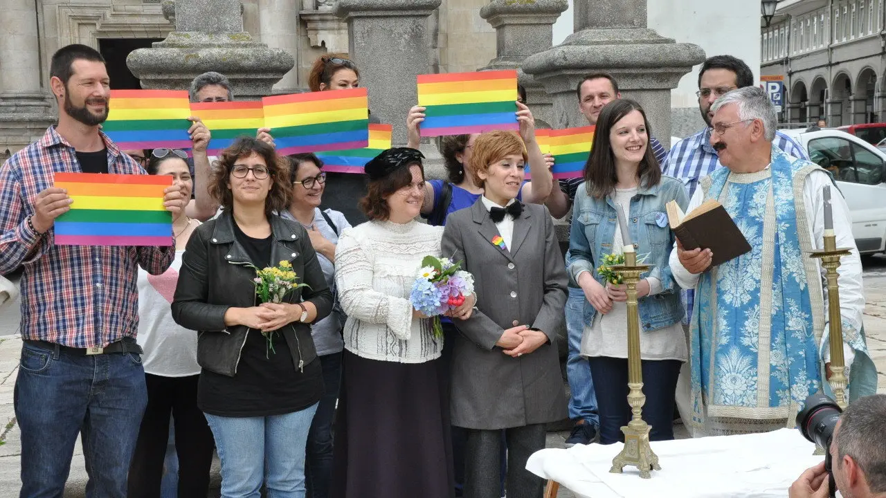 Recreaci&oacute;n da voda de Marcela e Elisa