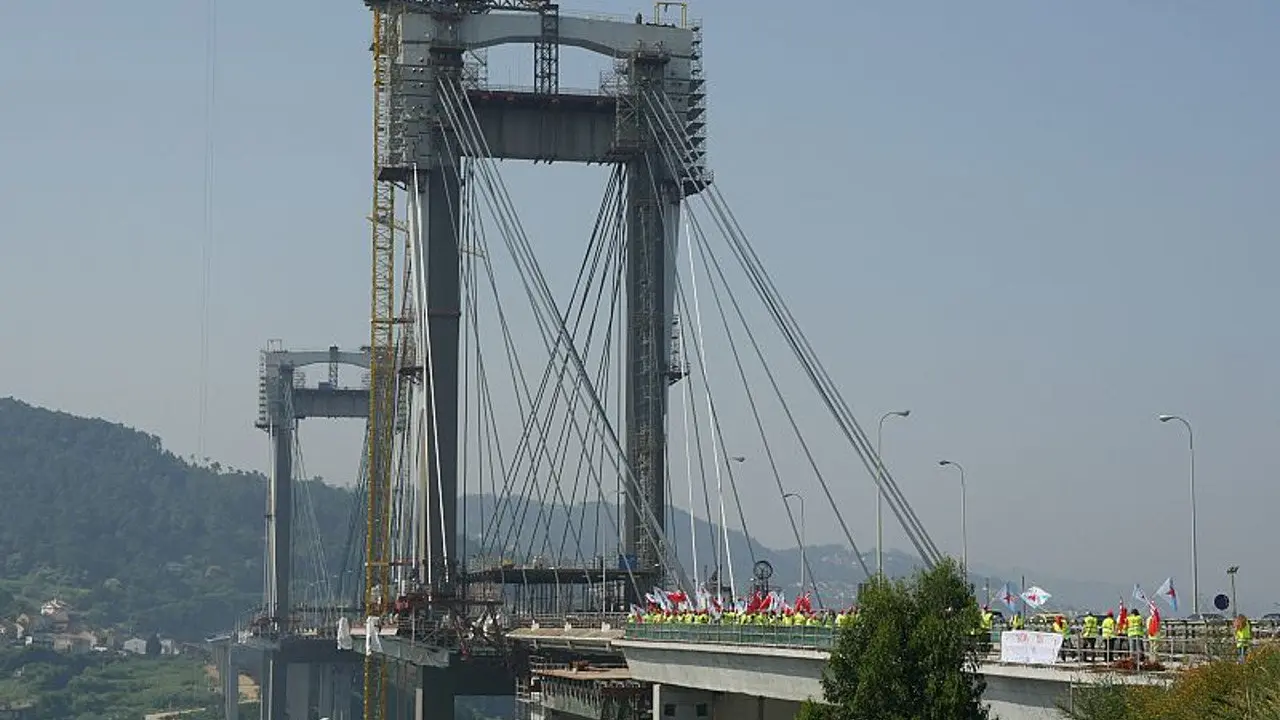 Obras de ampliaci&oacute;n en Rande (Foto: CIG)