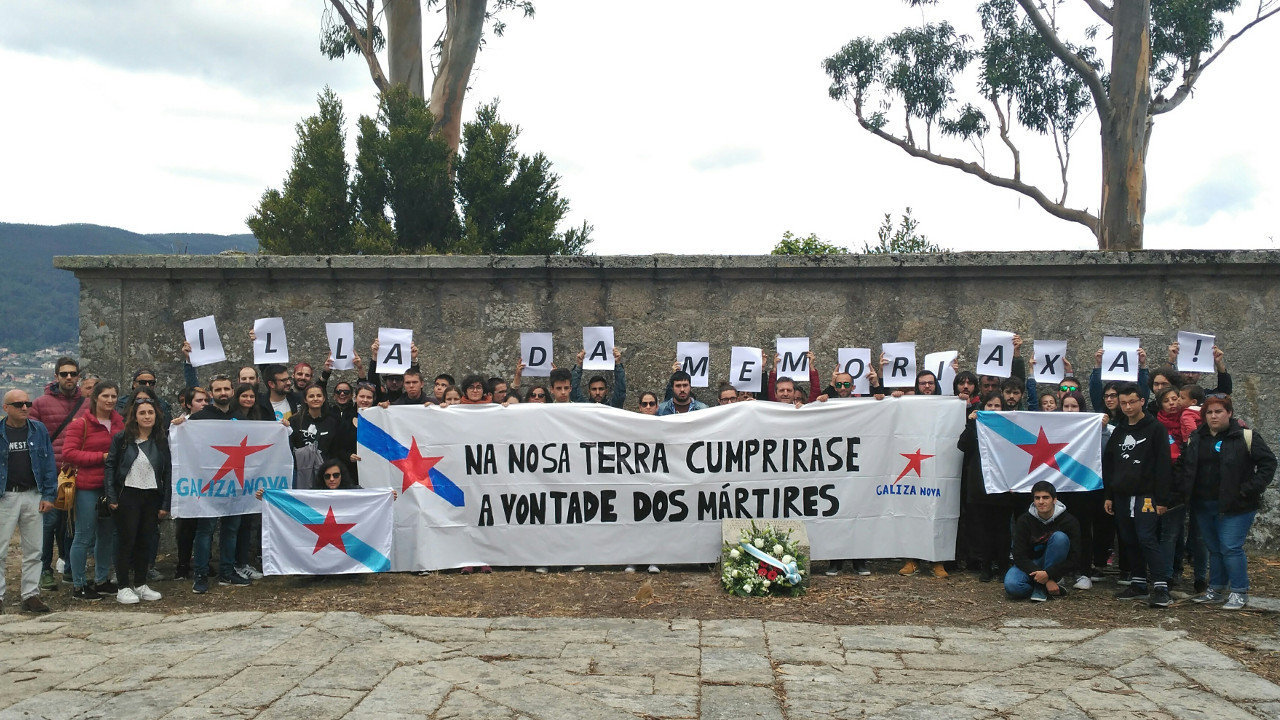 Acción de Galiza Nova en San Simón