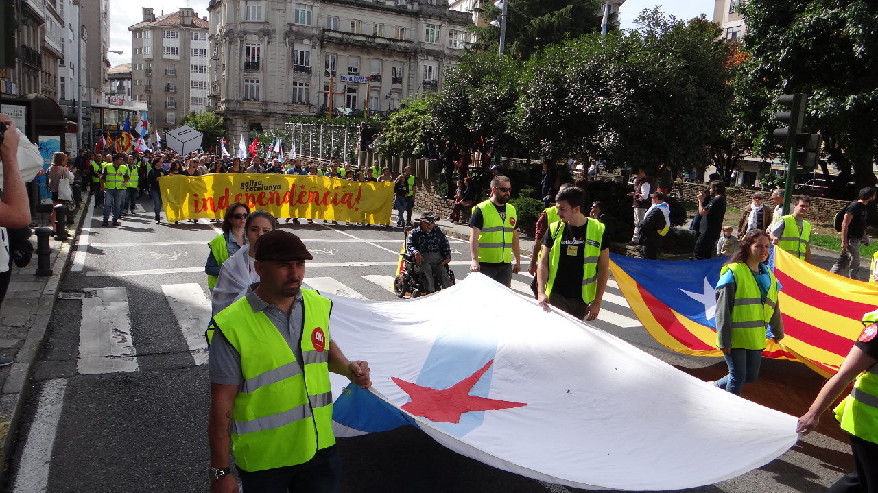 Manifestación Plataforma Galiza con Catalunya