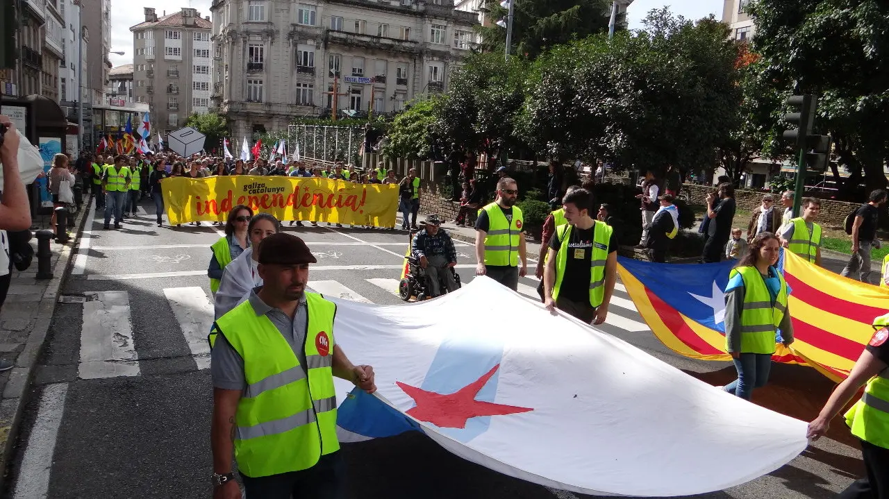 Manifestaci&oacute;n Plataforma Galiza con Catalunya