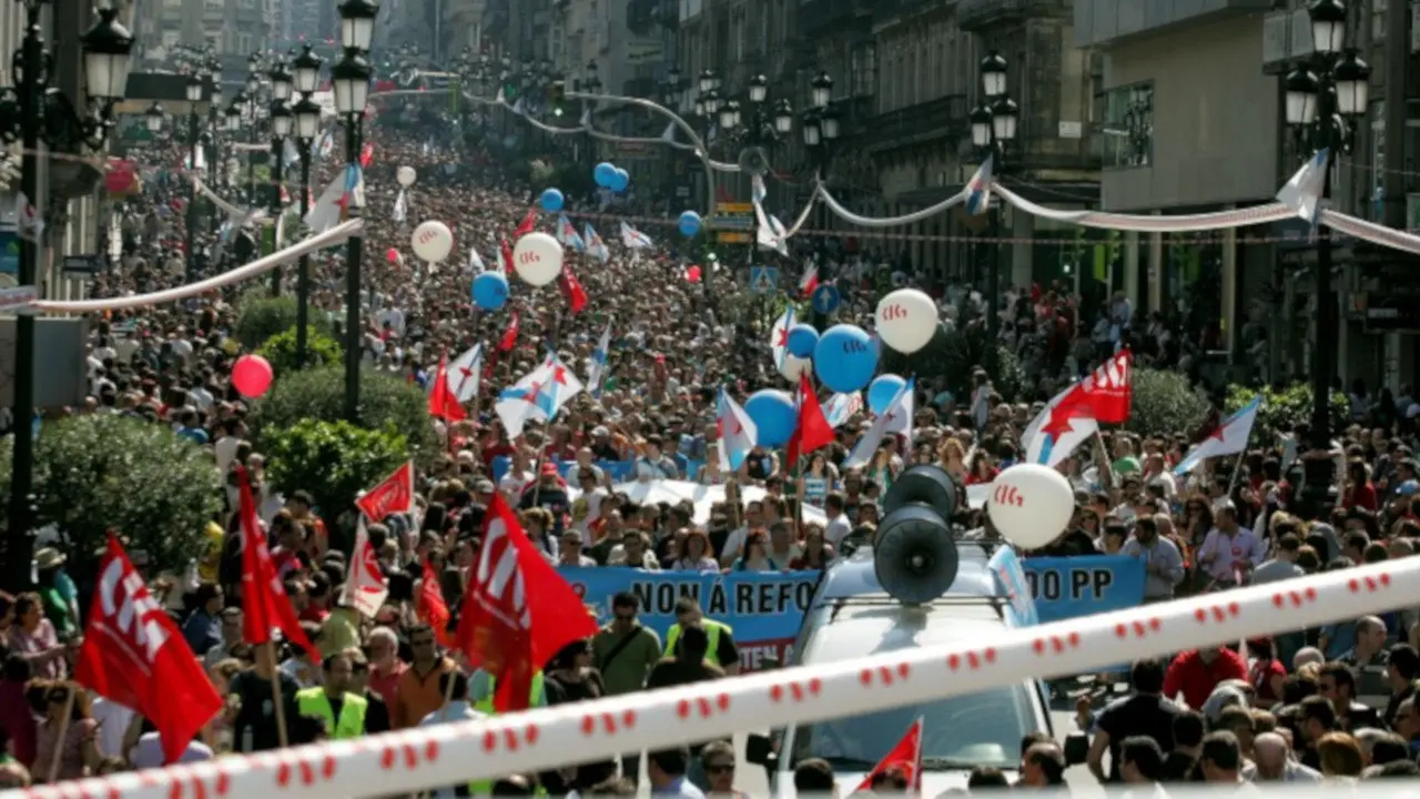 Manifestaci&oacute;n da CIG en Vigo