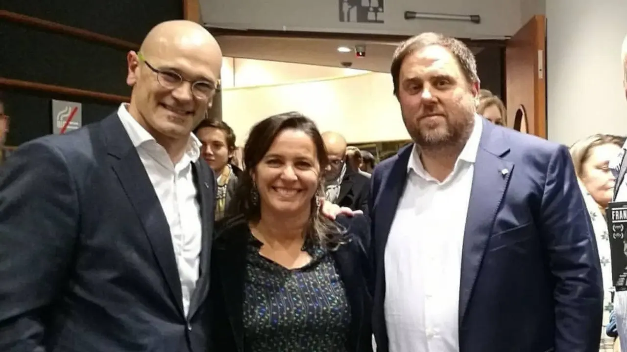 Ra&uuml;l Romeva, Ana Miranda e Oriol Junqueras