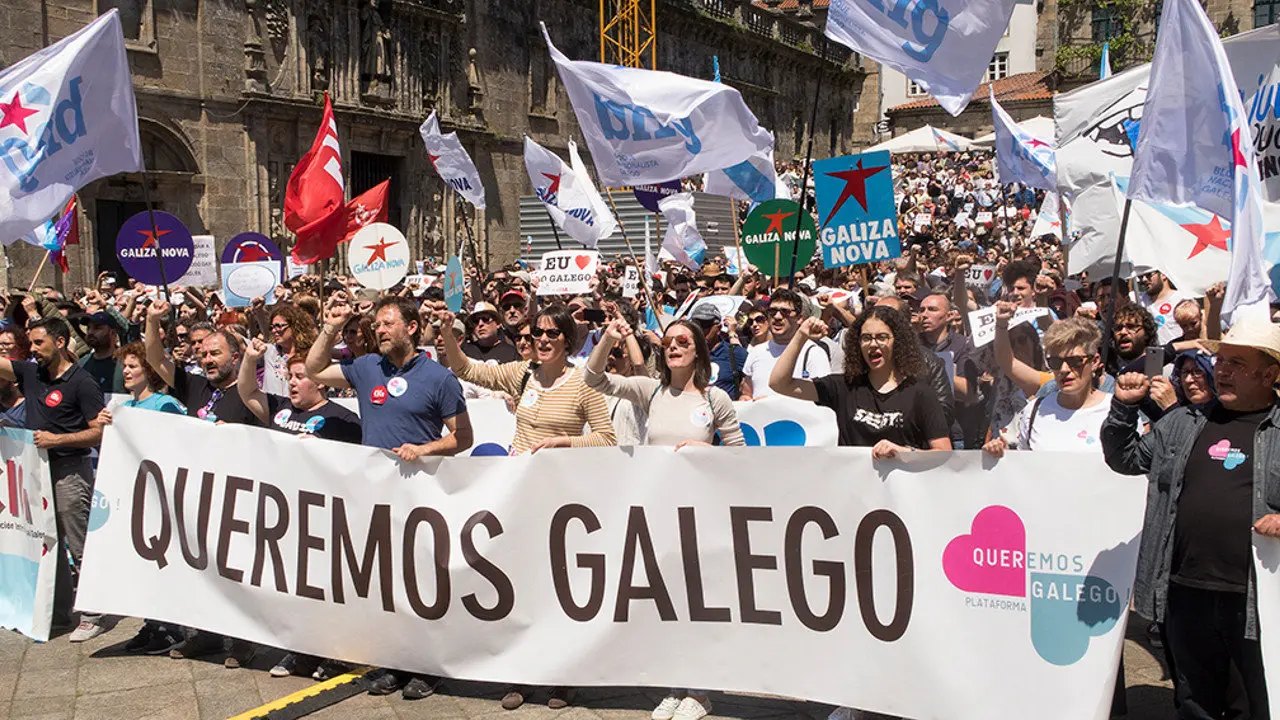 Manifestaci&oacute;n Queremos Galego