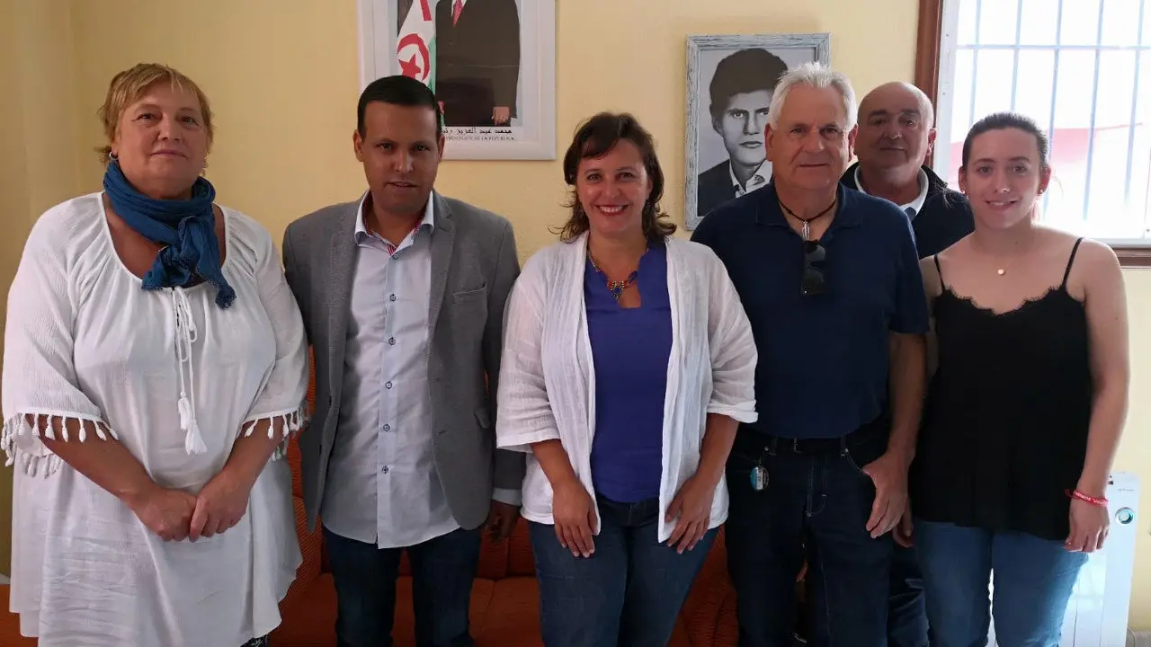 Ana Miranda e representantes Saharau&iacute;s