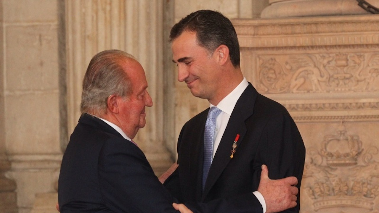 Juan Carlos I e Felipe VI (Foto: Casa Real)