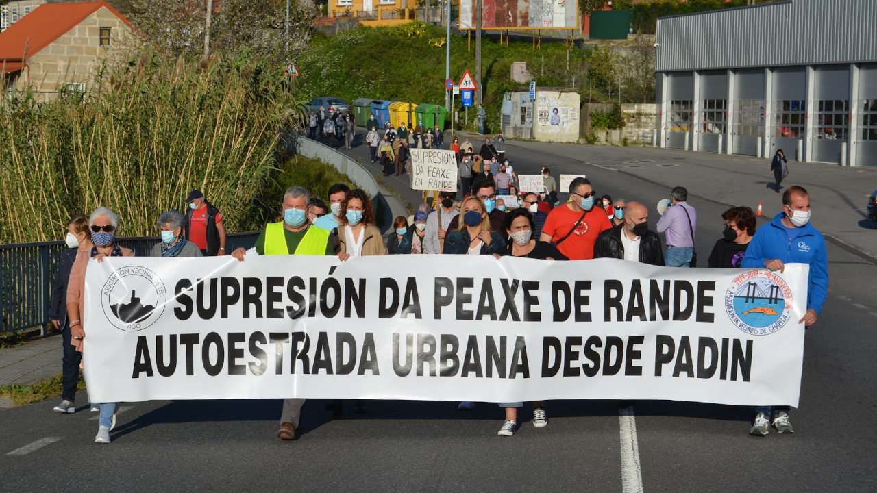 Manifestación Vigo AP-9