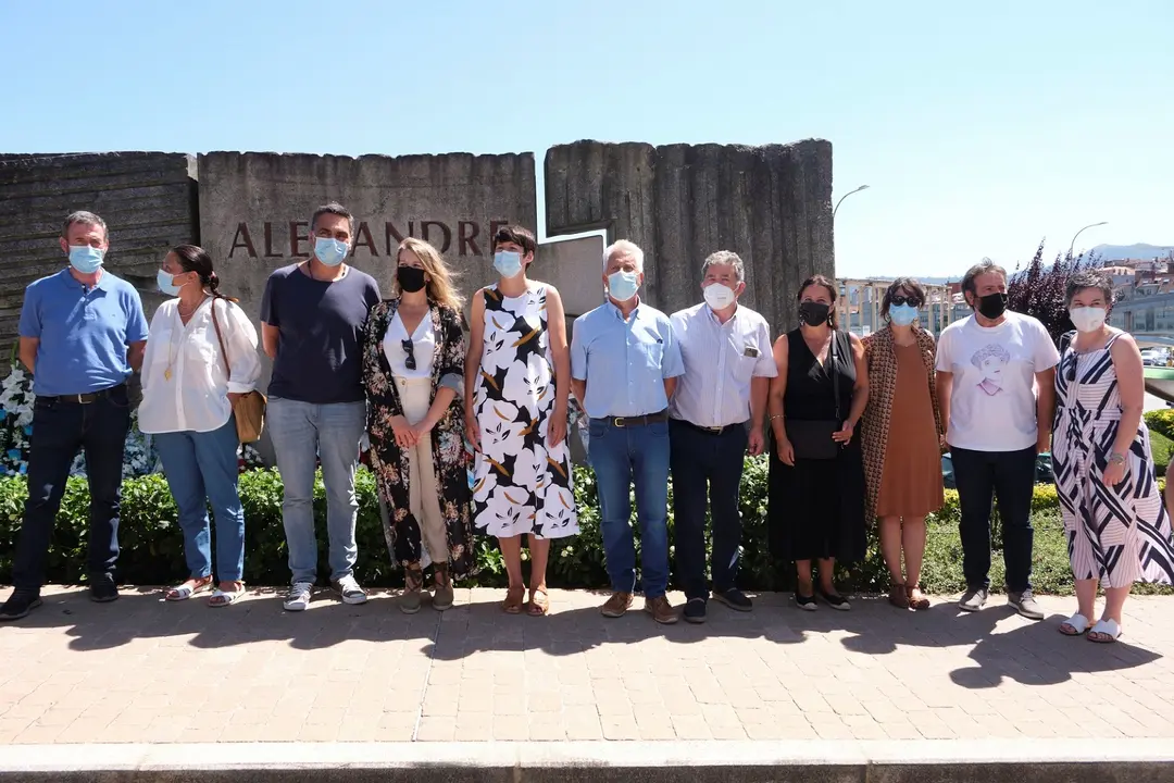 Foto Ana Pont&oacute;n. Homenxe a Alexandre B&oacute;veda, A Caeira (Poio)