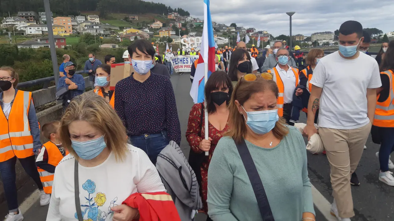 Manifestaci&oacute;n polo futuro da Mari&ntilde;a