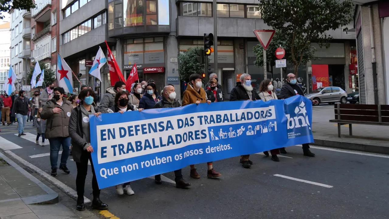 Manifestaci&oacute;n contra reforma laboral