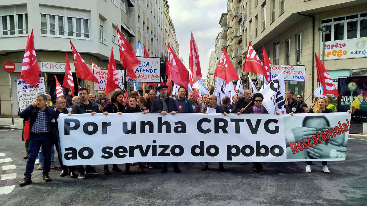 Manifestación CRTVG