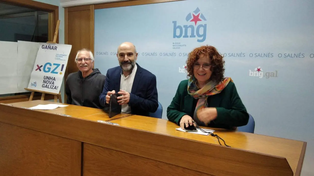 Xos&eacute; Lois Leir&oacute;s, N&eacute;stor Rego e Montse Prado