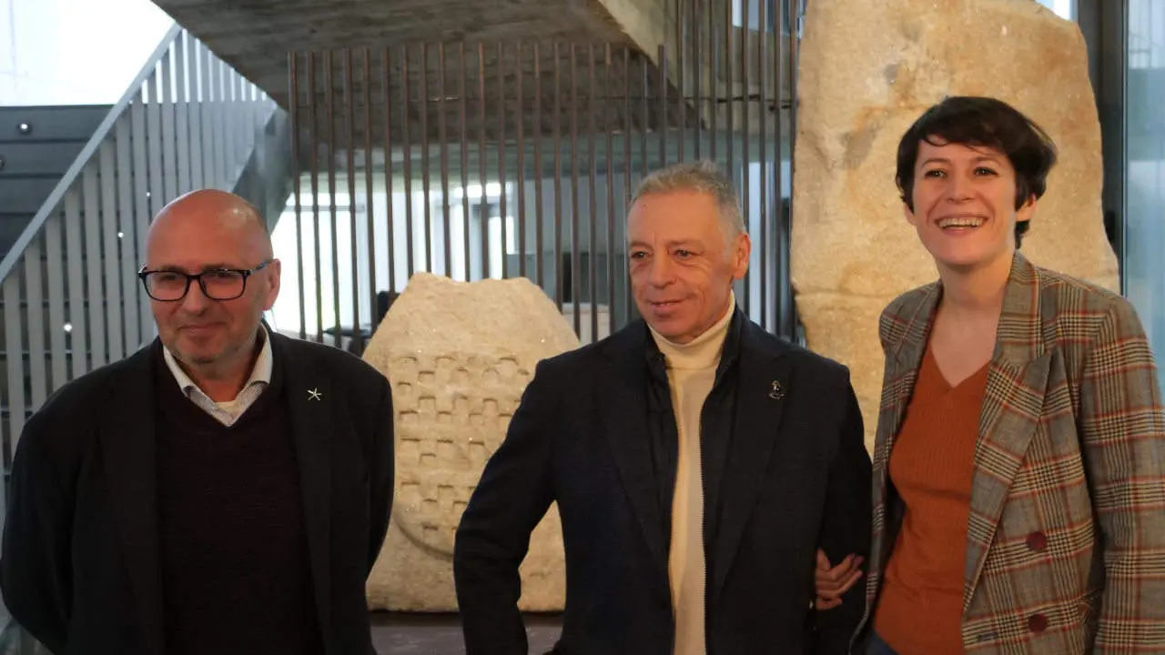 Adolfo Mu&iacute;&ntilde;os, Xusto Ord&oacute;&ntilde;ez e Ana Pont&oacute;n