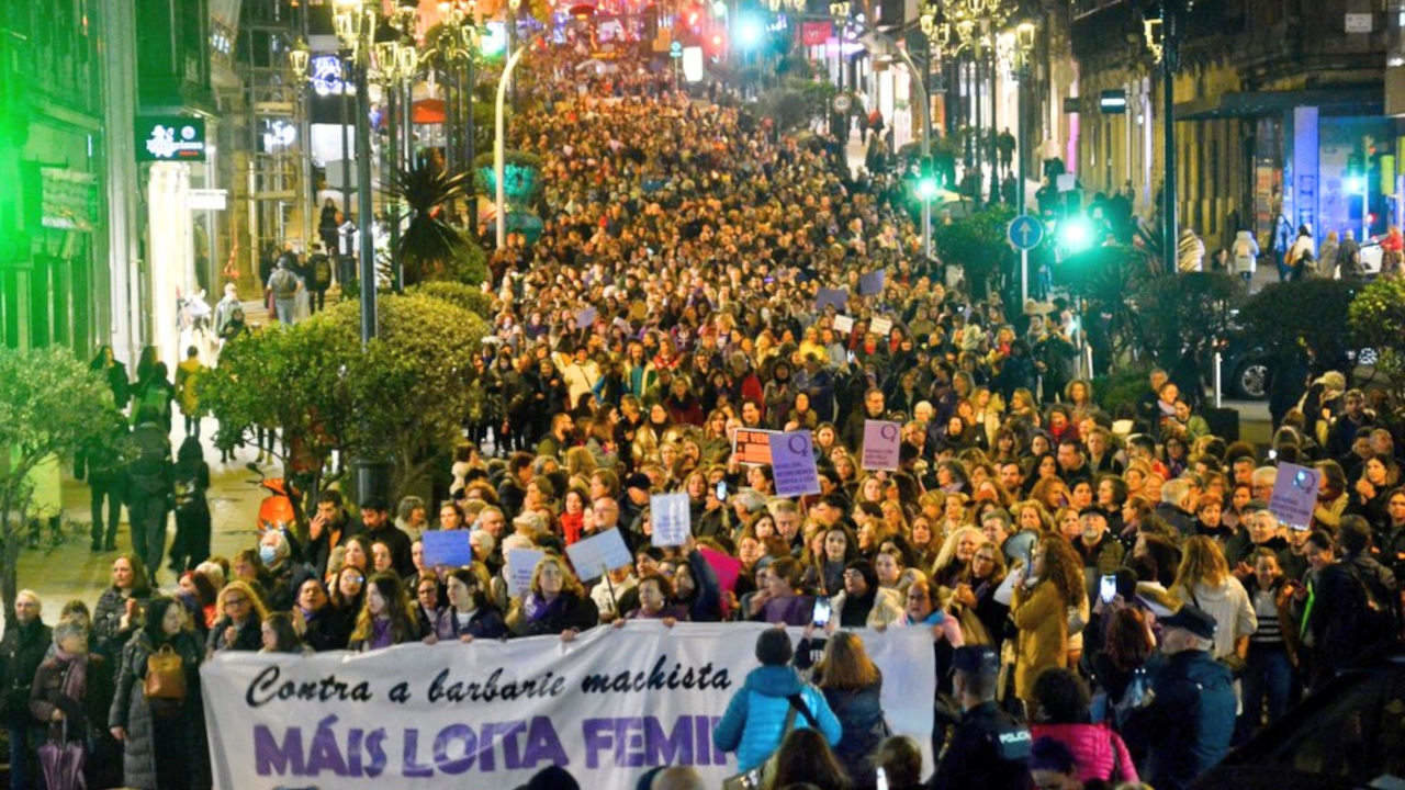 Manifestación feminista Vigo
