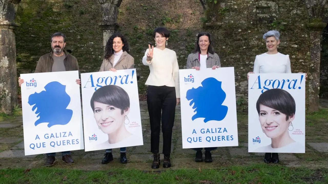 Lu&iacute;s Bar&aacute;, Noa Presas, Ana Pont&oacute;n, Olalla Rodil e Mercedes Queixas