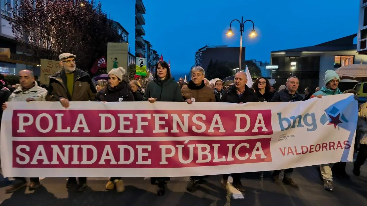 Manifestaci&oacute;n sanidade Valdeorras