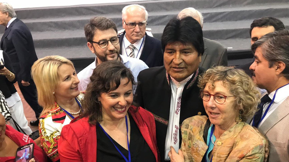 Ana Miranda e Evo Morales