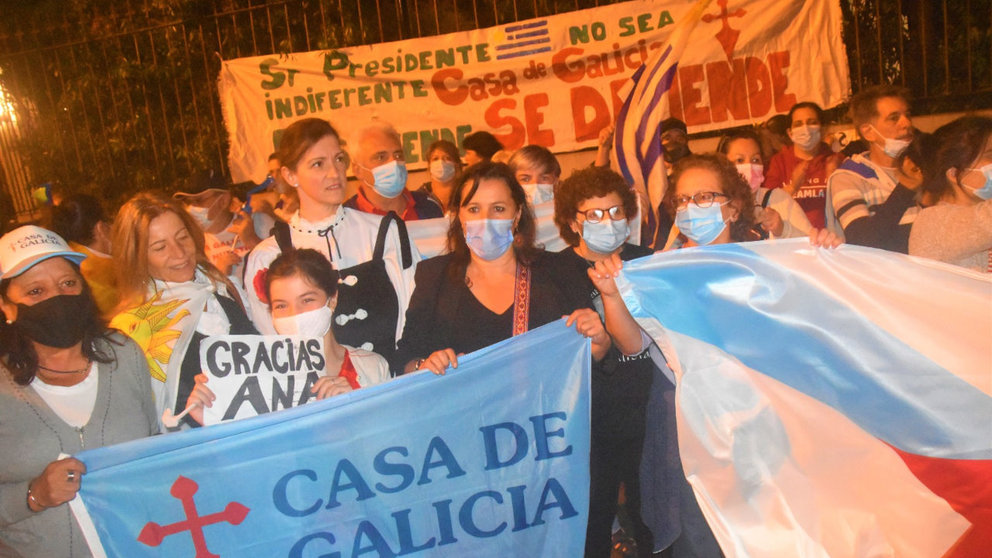 Ana Miranda na Casa Galicia de Uruguai
