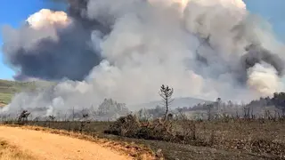 Incendio de Ver&iacute;n. Foto Twitter @BrifLaza