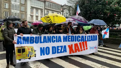 Manifestaci&oacute;n en defensa da sanidade p&uacute;blica