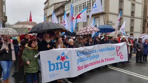 Manifestaci&oacute;n en defensa da sanidade p&uacute;blica