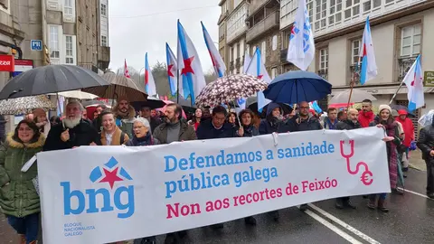 Manifestaci&oacute;n en defensa da sanidade p&uacute;blica