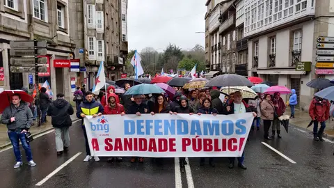 Manifestaci&oacute;n en defensa da sanidade p&uacute;blica