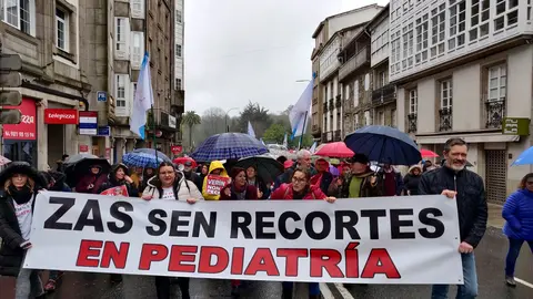 Manifestaci&oacute;n en defensa da sanidade p&uacute;blica