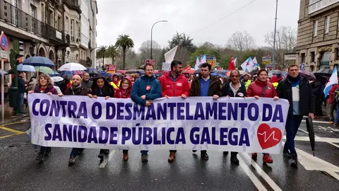 Manifestaci&oacute;n en defensa da sanidade p&uacute;blica