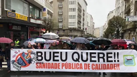 Manifestaci&oacute;n en defensa da sanidade p&uacute;blica