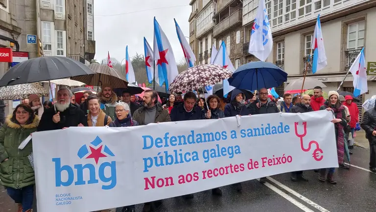 Manifestaci&oacute;n en defensa da sanidade p&uacute;blica