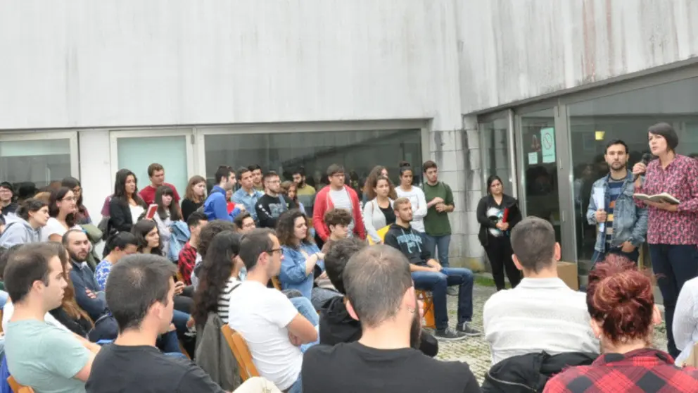 Encontro coa mocidade no Campus de Compostela